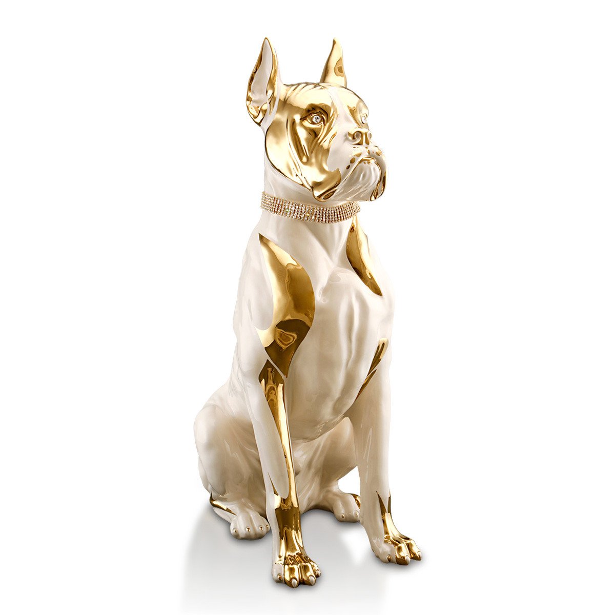 Hochwertige Porzellanfigur "Dogge" Handmade in Italy 